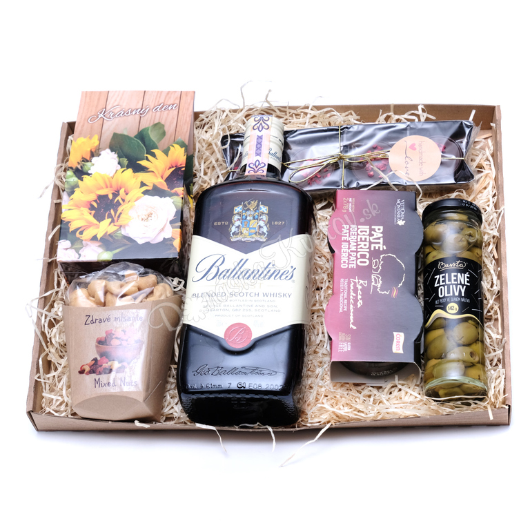 Donáška Kvetov - Darčekový balíček Pánsky Whiskey box